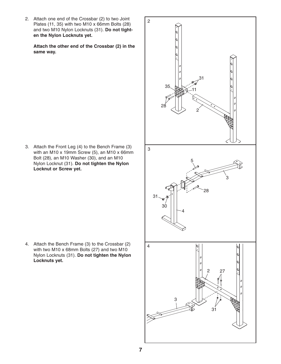 Weider PRO 250 831.15707.0 User Manual | Page 7 / 16