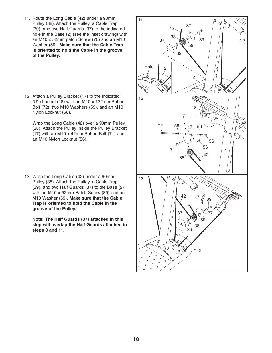 Weider WESY2966.0 User Manual | Page 10 / 20