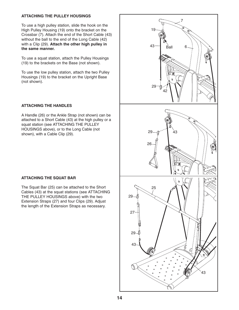 Weider WESY2966.0 User Manual | Page 14 / 20