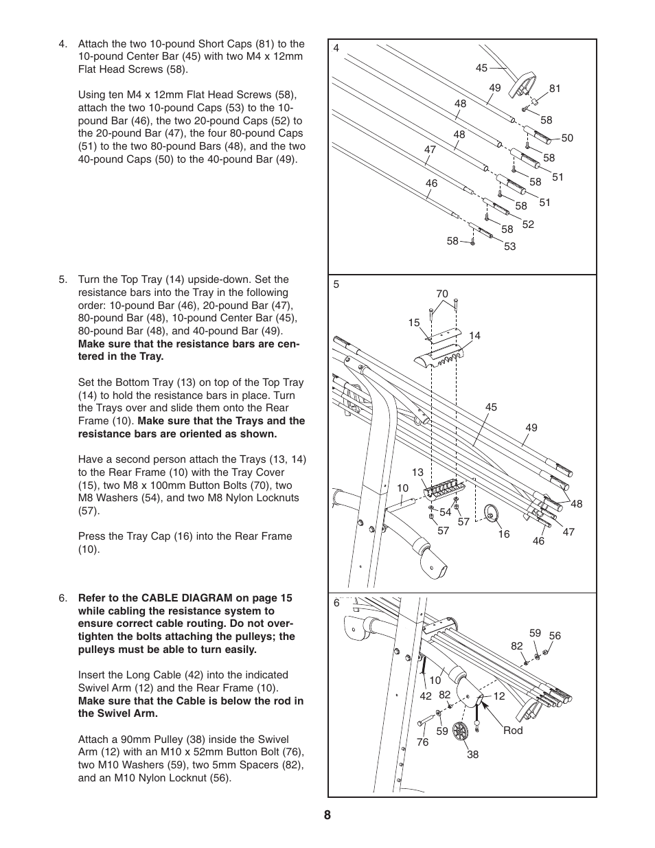 Weider WESY2966.0 User Manual | Page 8 / 20