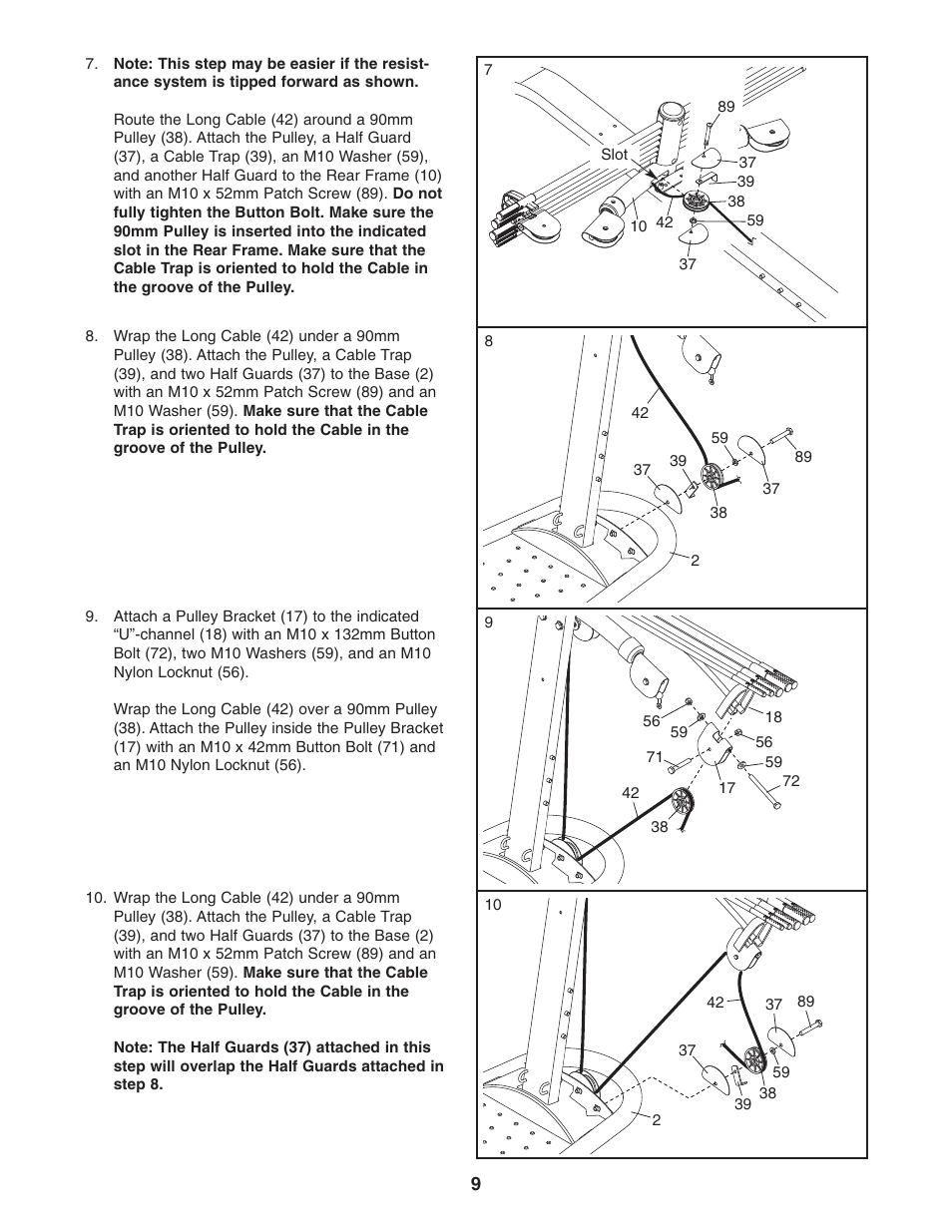Weider WESY2966.0 User Manual | Page 9 / 20