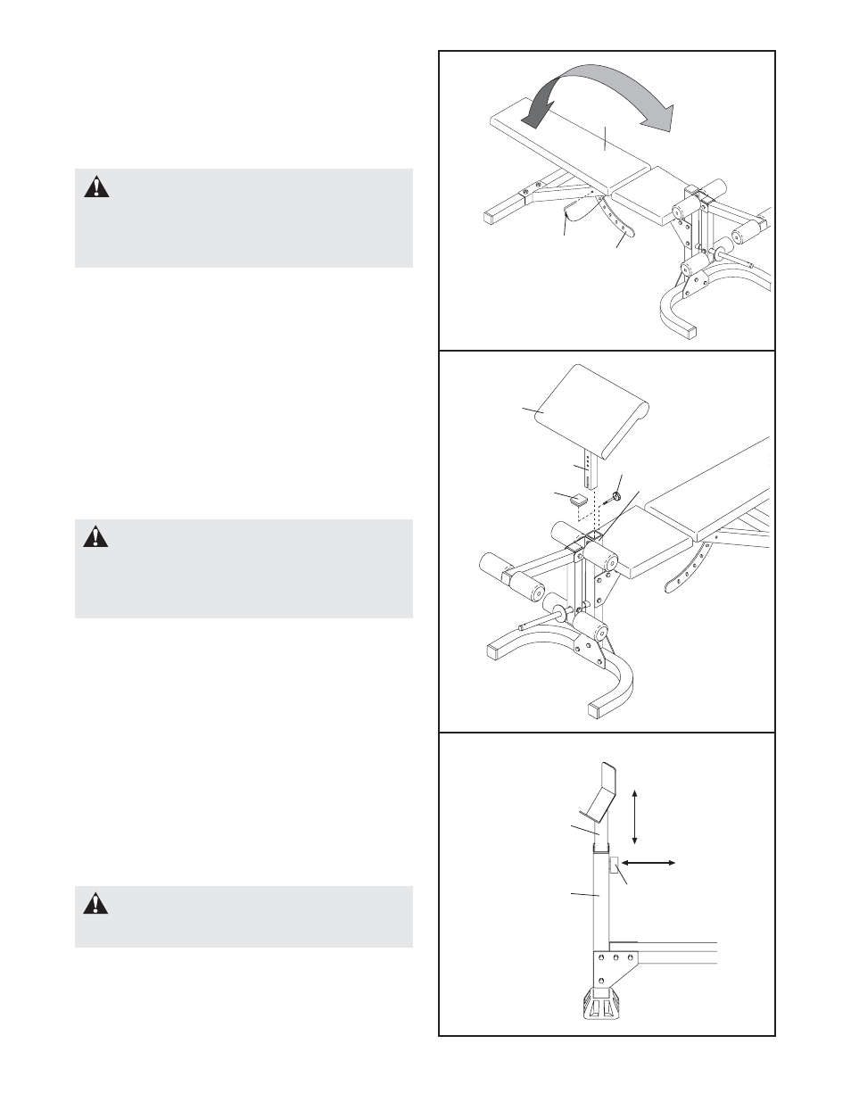 Warning | Weider WEBE12622 User Manual | Page 12 / 19