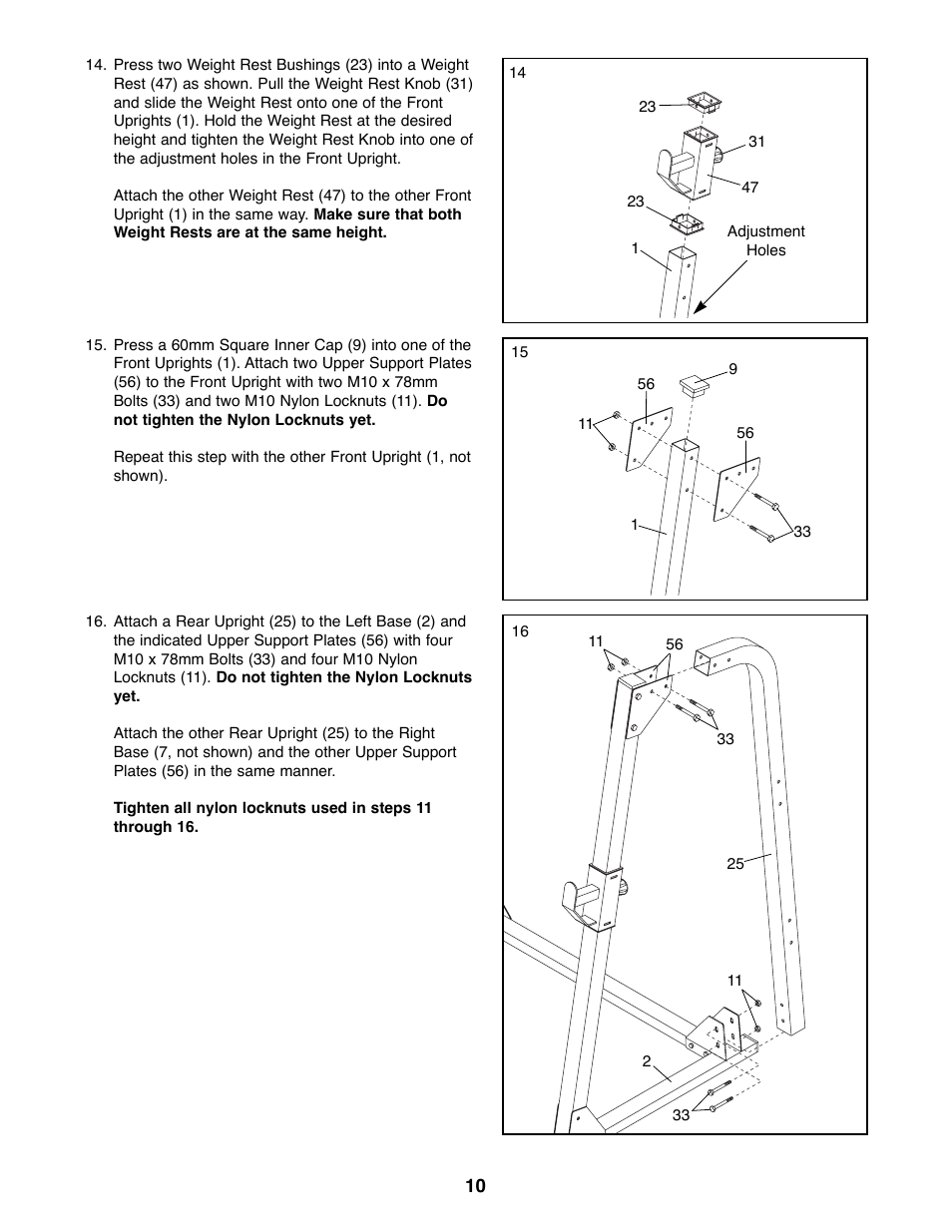 Weider WEBE19200 User Manual | Page 10 / 19