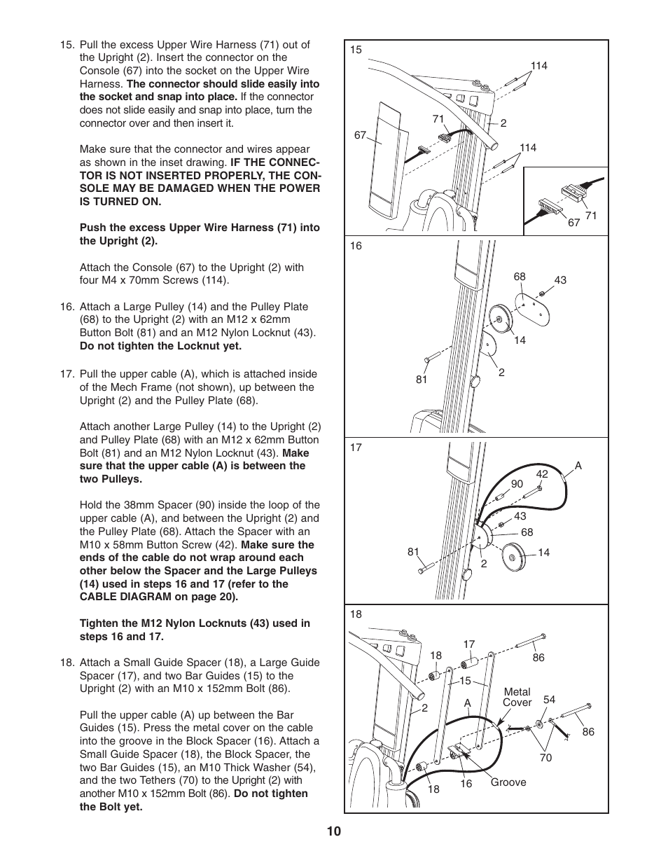 Weider 831.153971 User Manual | Page 10 / 28