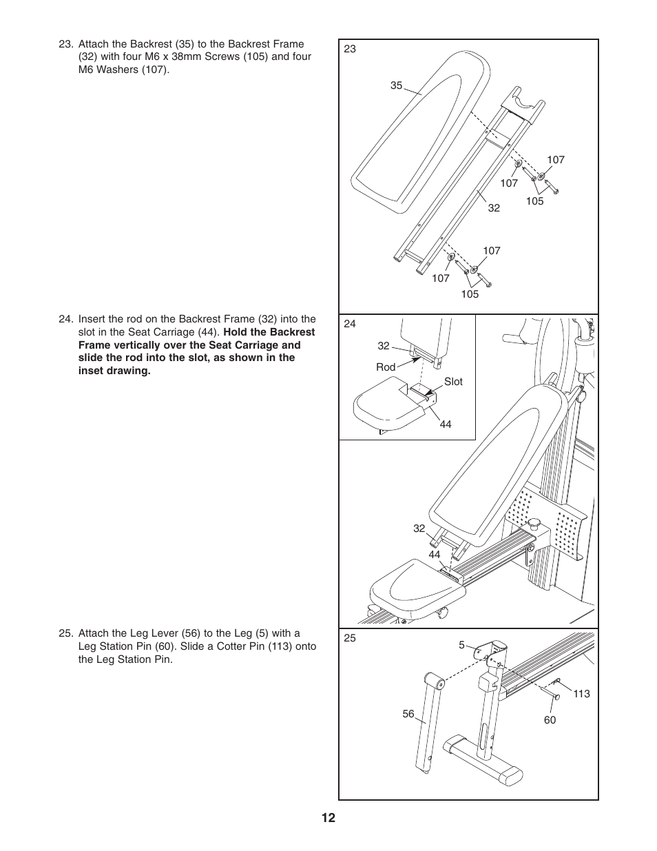 Weider 831.153971 User Manual | Page 12 / 28