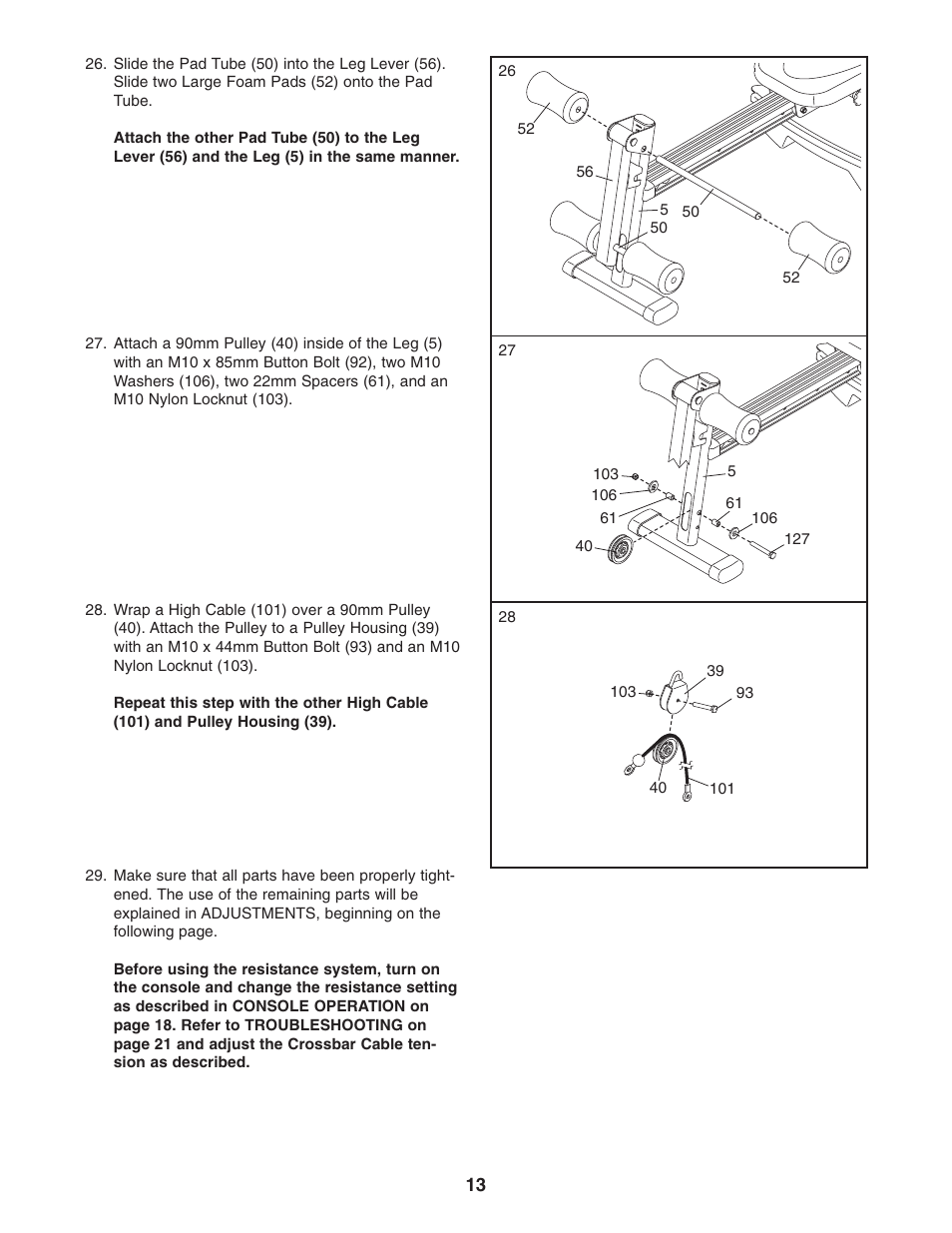 Weider 831.153971 User Manual | Page 13 / 28