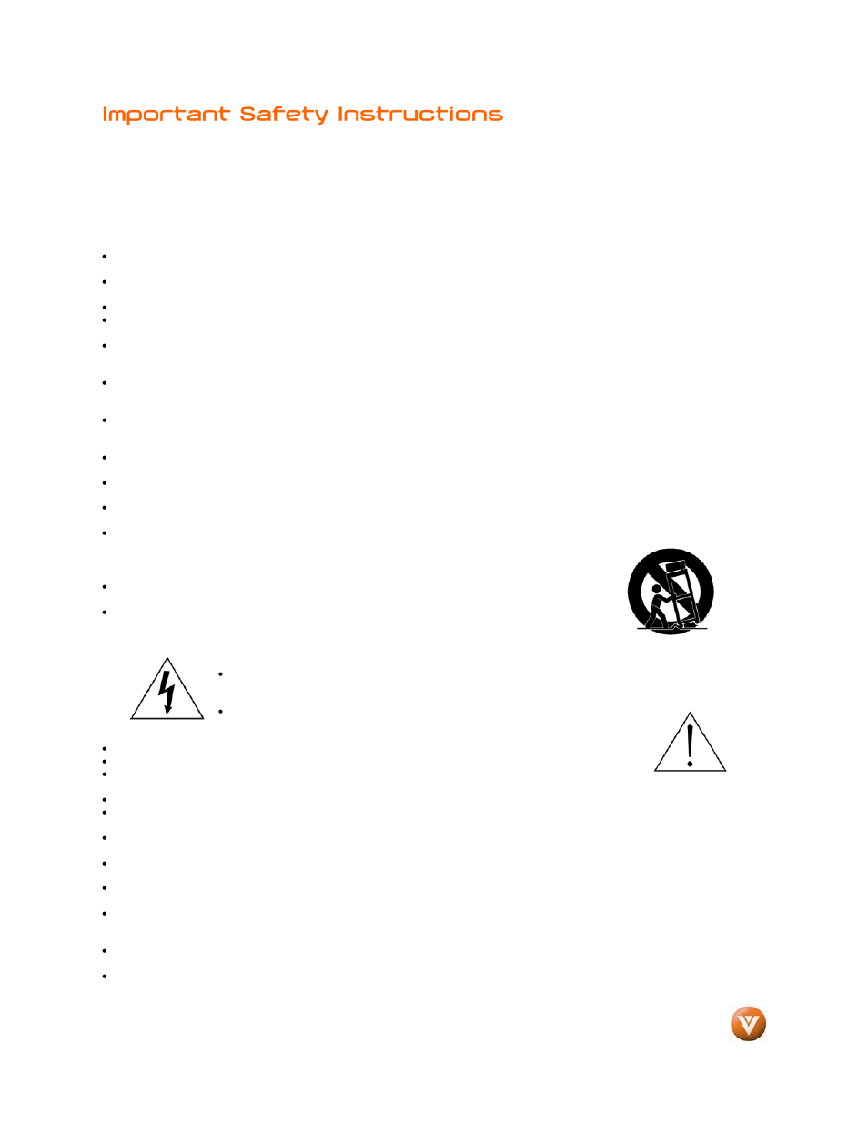 Important safety instructions | Weider LCD VW46L User Manual | Page 2 / 75