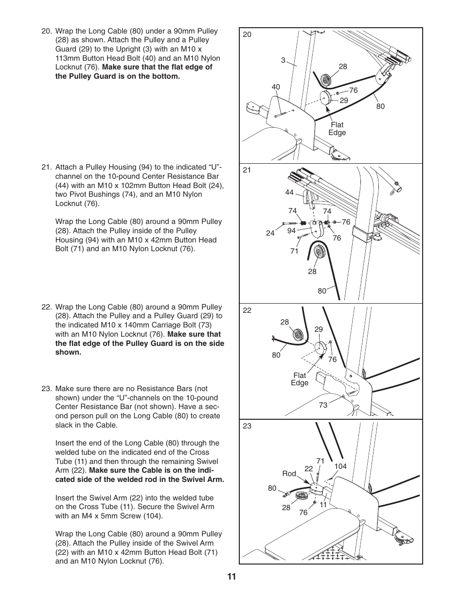 Weider 2000X WESY7773.1 User Manual | Page 11 / 24