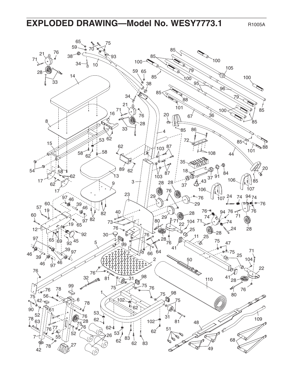 Weider 2000X WESY7773.1 User Manual | Page 23 / 24
