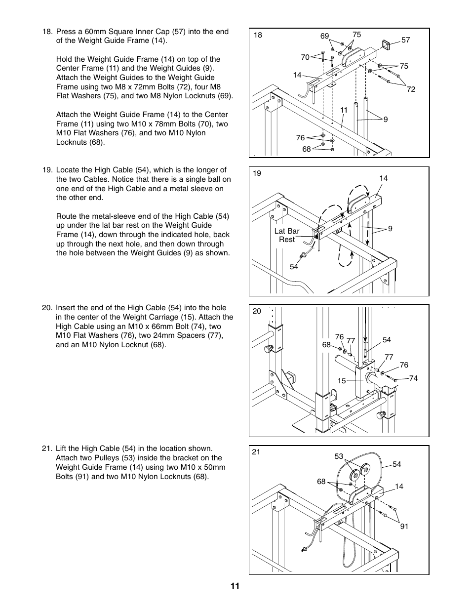 Weider WEBE34110 User Manual | Page 11 / 22