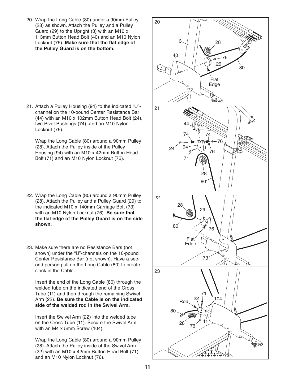 Weider WESY5863.0 User Manual | Page 11 / 24