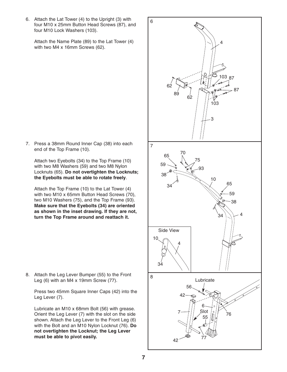 Weider WESY5863.0 User Manual | Page 7 / 24