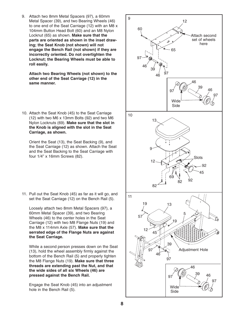 Weider WESY5863.0 User Manual | Page 8 / 24