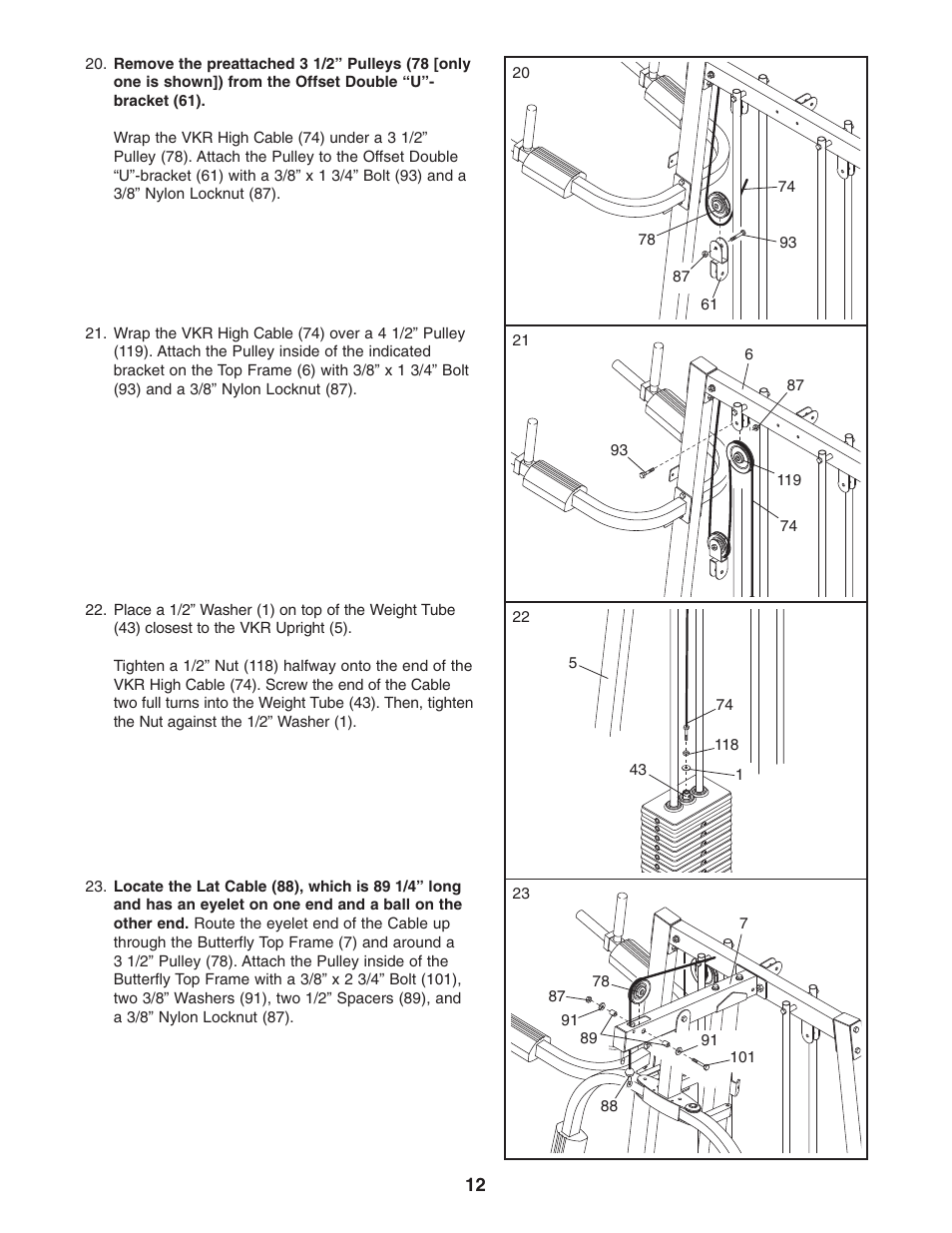 Weider WESY38320 User Manual | Page 12 / 33