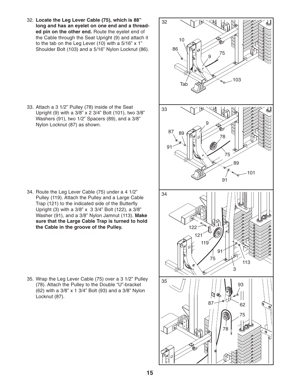 Weider WESY38320 User Manual | Page 15 / 33