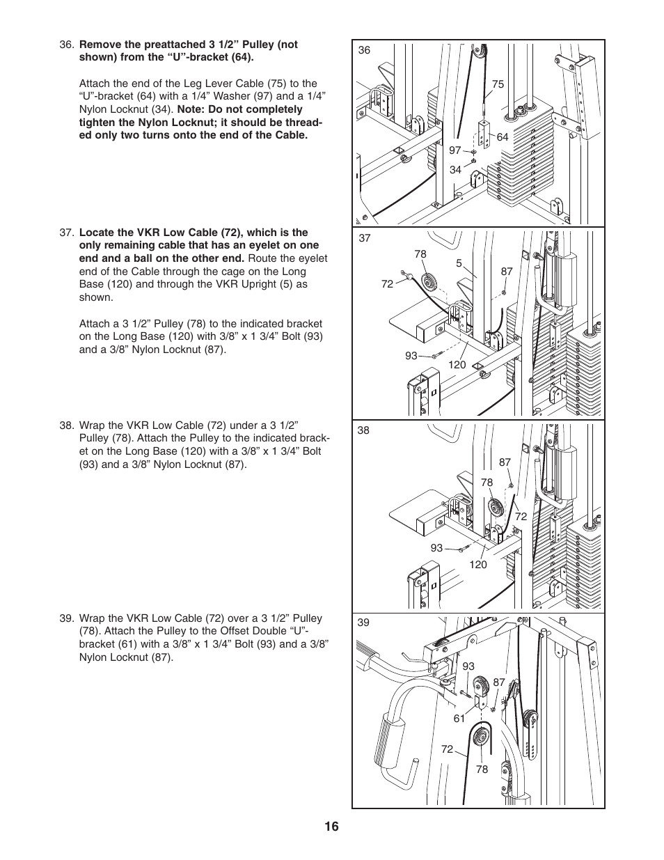 Weider WESY38320 User Manual | Page 16 / 33