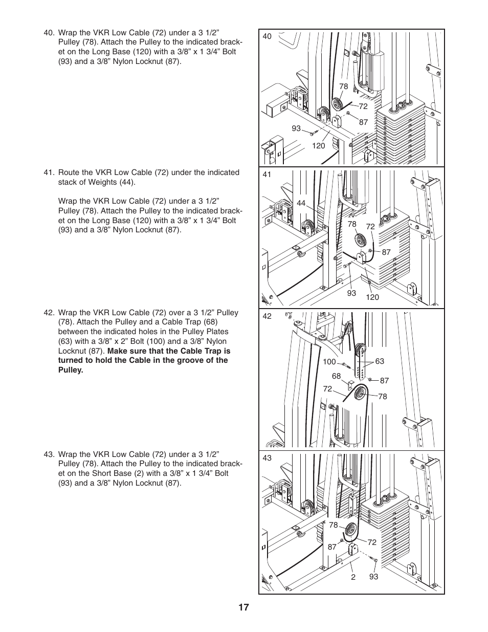 Weider WESY38320 User Manual | Page 17 / 33