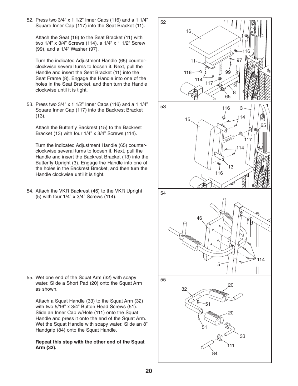 Weider WESY38320 User Manual | Page 20 / 33