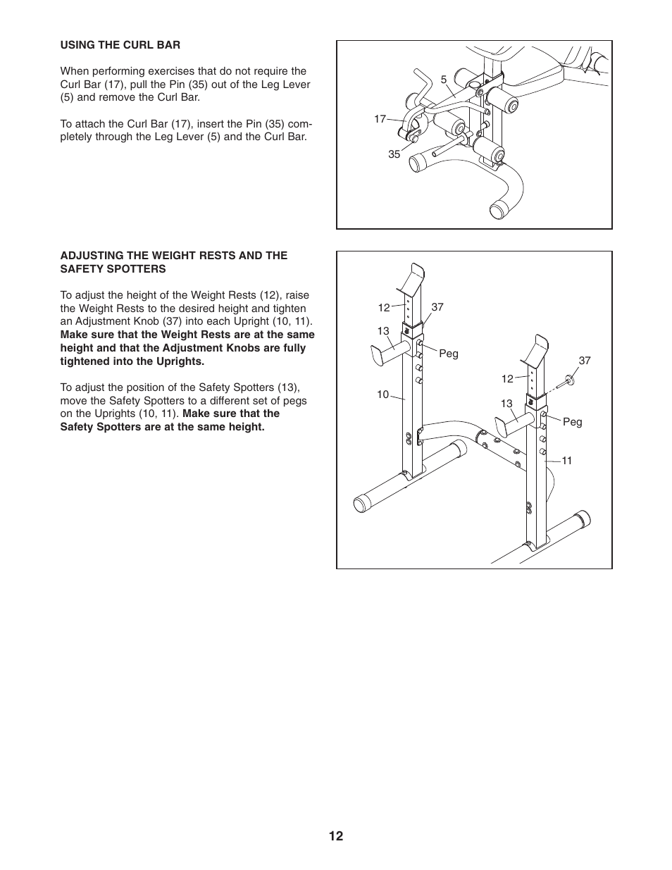 Weider CORe 600 831.15715.0 User Manual | Page 12 / 20