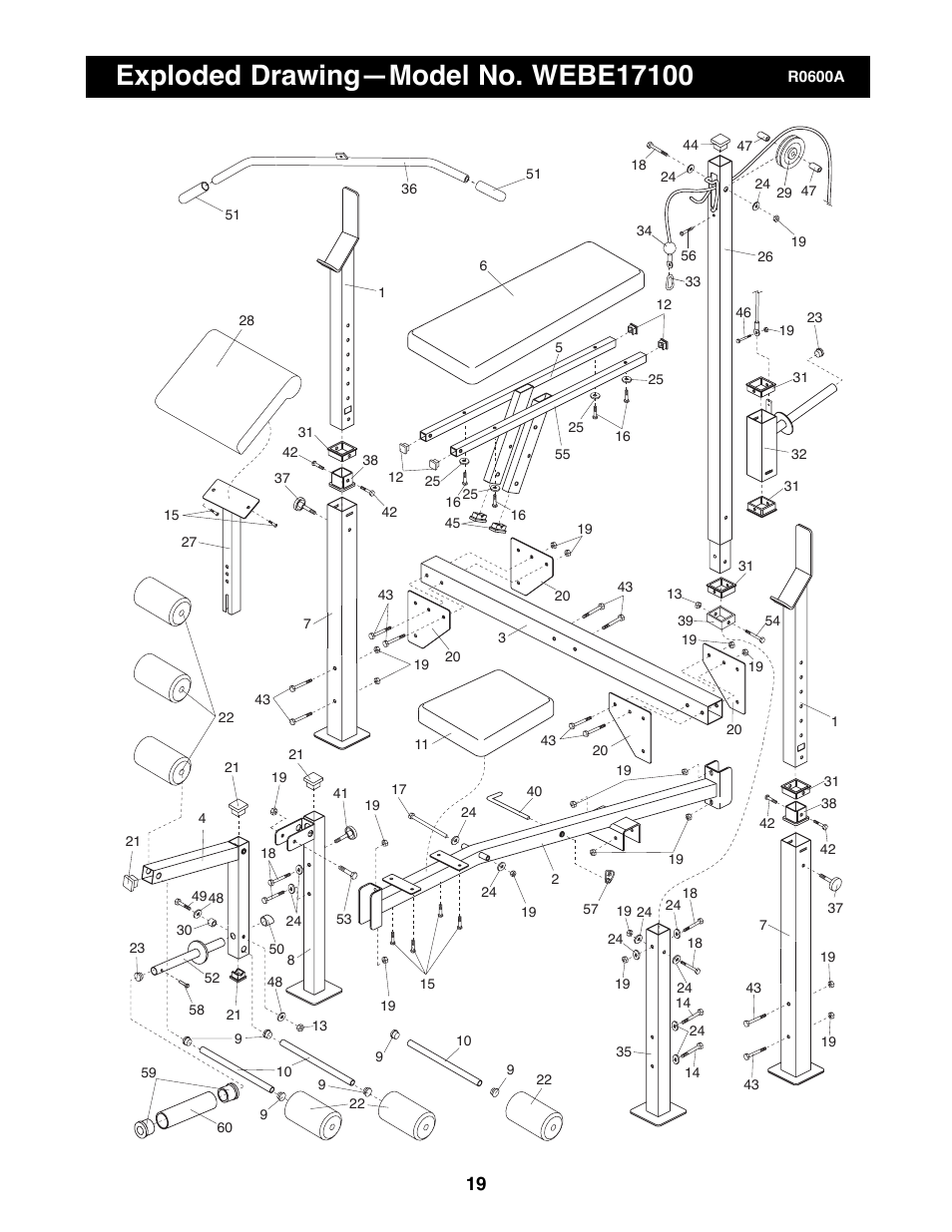 Weider WEBE17100 User Manual | Page 19 / 20
