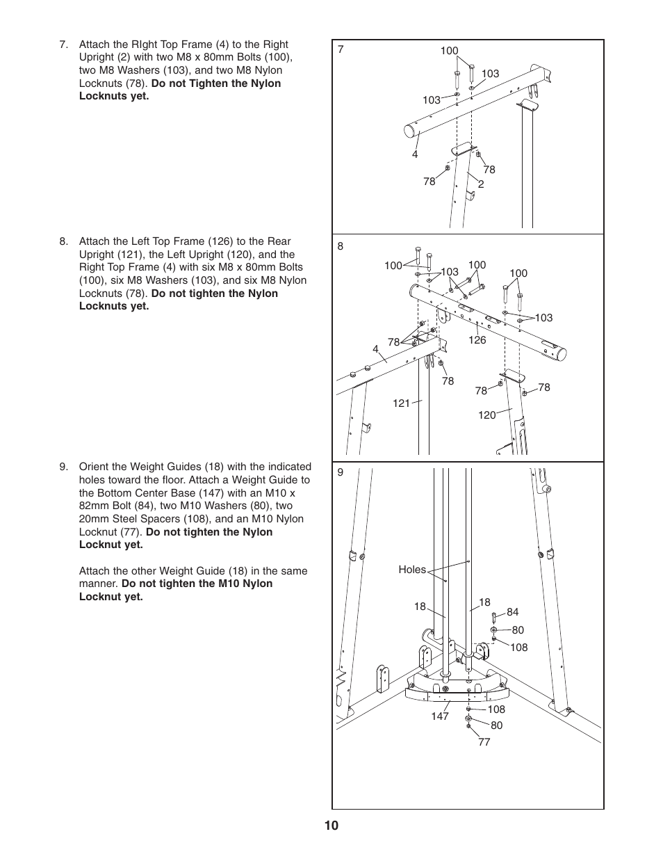 Weider Pro 4950 831.14623.0 User Manual | Page 10 / 44