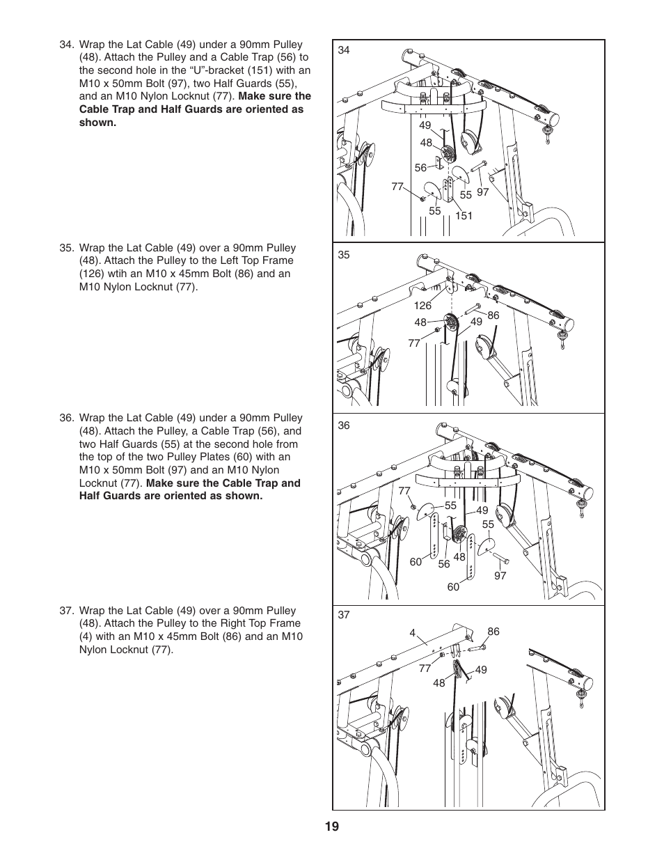 Weider Pro 4950 831.14623.0 User Manual | Page 19 / 44