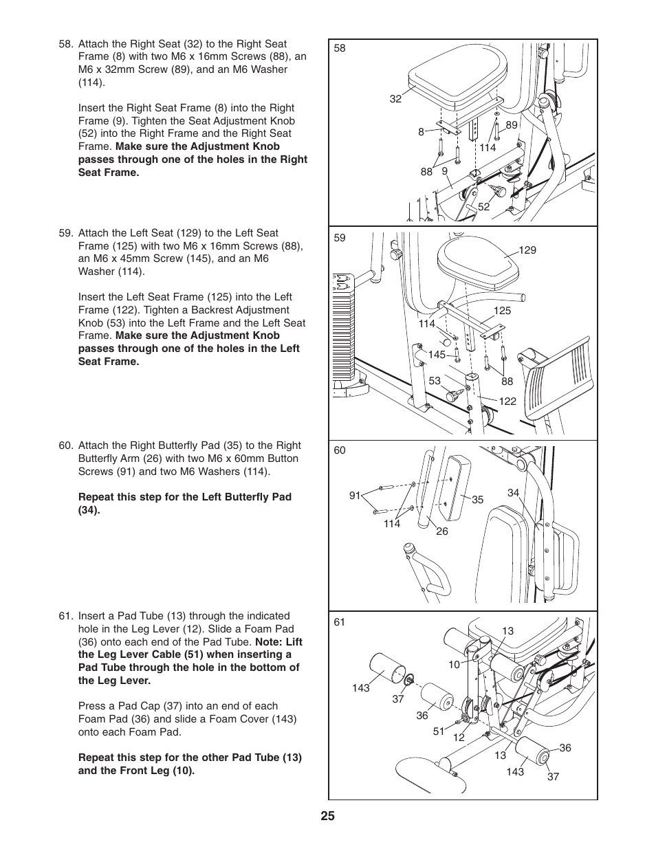 Weider Pro 4950 831.14623.0 User Manual | Page 25 / 44