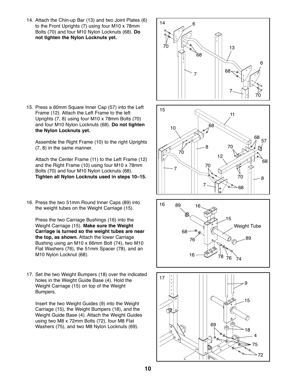 Weider WEBE34100 User Manual | Page 10 / 23