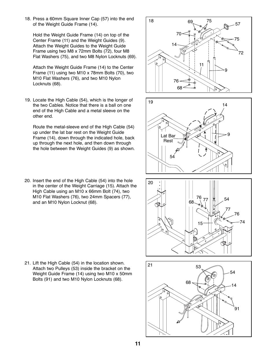 Weider WEBE34100 User Manual | Page 11 / 23