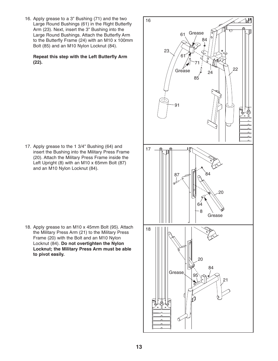 Weider club 4870 WESY3906.0 User Manual | Page 13 / 36