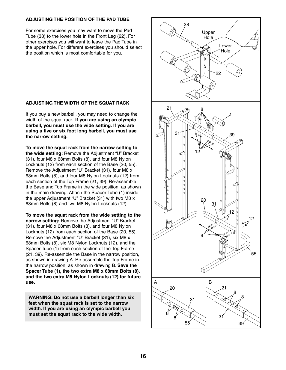 Weider 831.150471 User Manual | Page 16 / 24