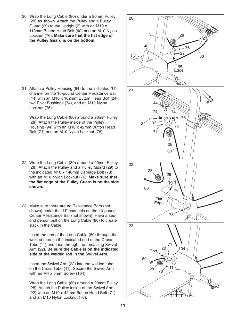 Weider WESY5773.0 User Manual | Page 11 / 24