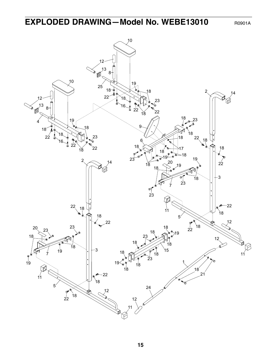 Weider WEBE13010 User Manual | Page 15 / 16