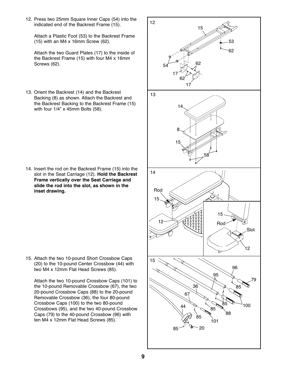 Weider WESY59930 User Manual | Page 9 / 24