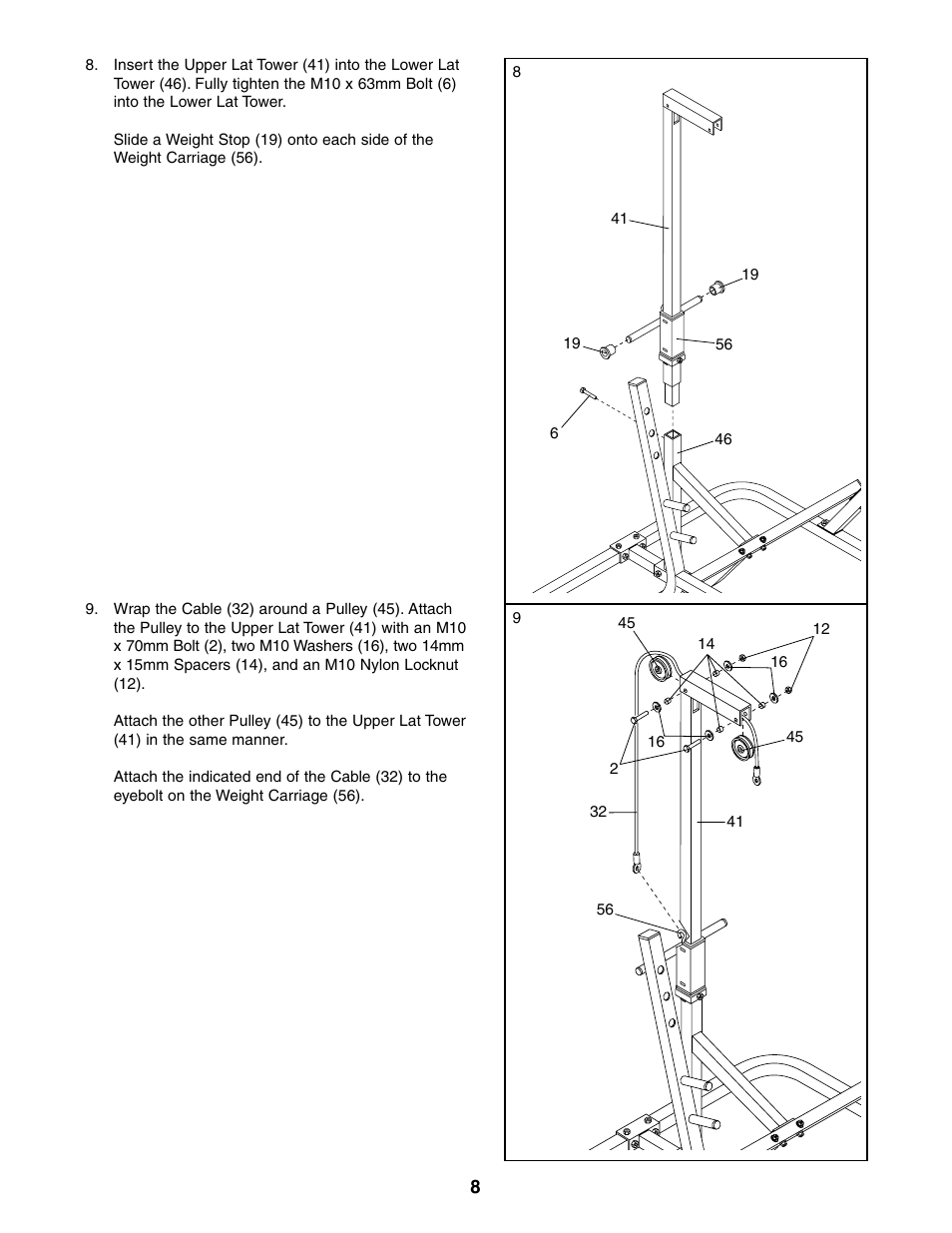 Weider 831.150390 User Manual | Page 8 / 22