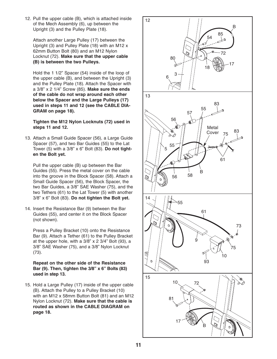 Weider PLATINUM 600 User Manual | Page 11 / 27