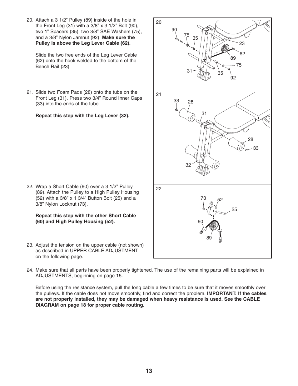 Weider PLATINUM 600 User Manual | Page 13 / 27