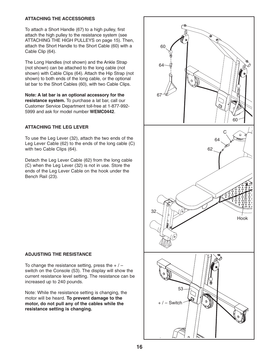 Weider PLATINUM 600 User Manual | Page 16 / 27