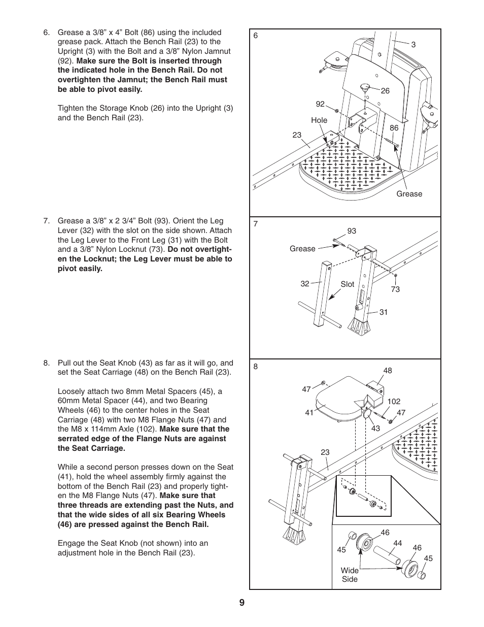 Weider PLATINUM 600 User Manual | Page 9 / 27