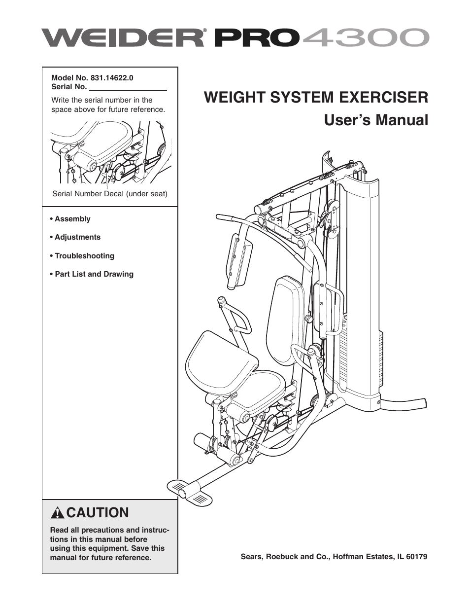 Weider 831.14622.0 User Manual | 36 pages