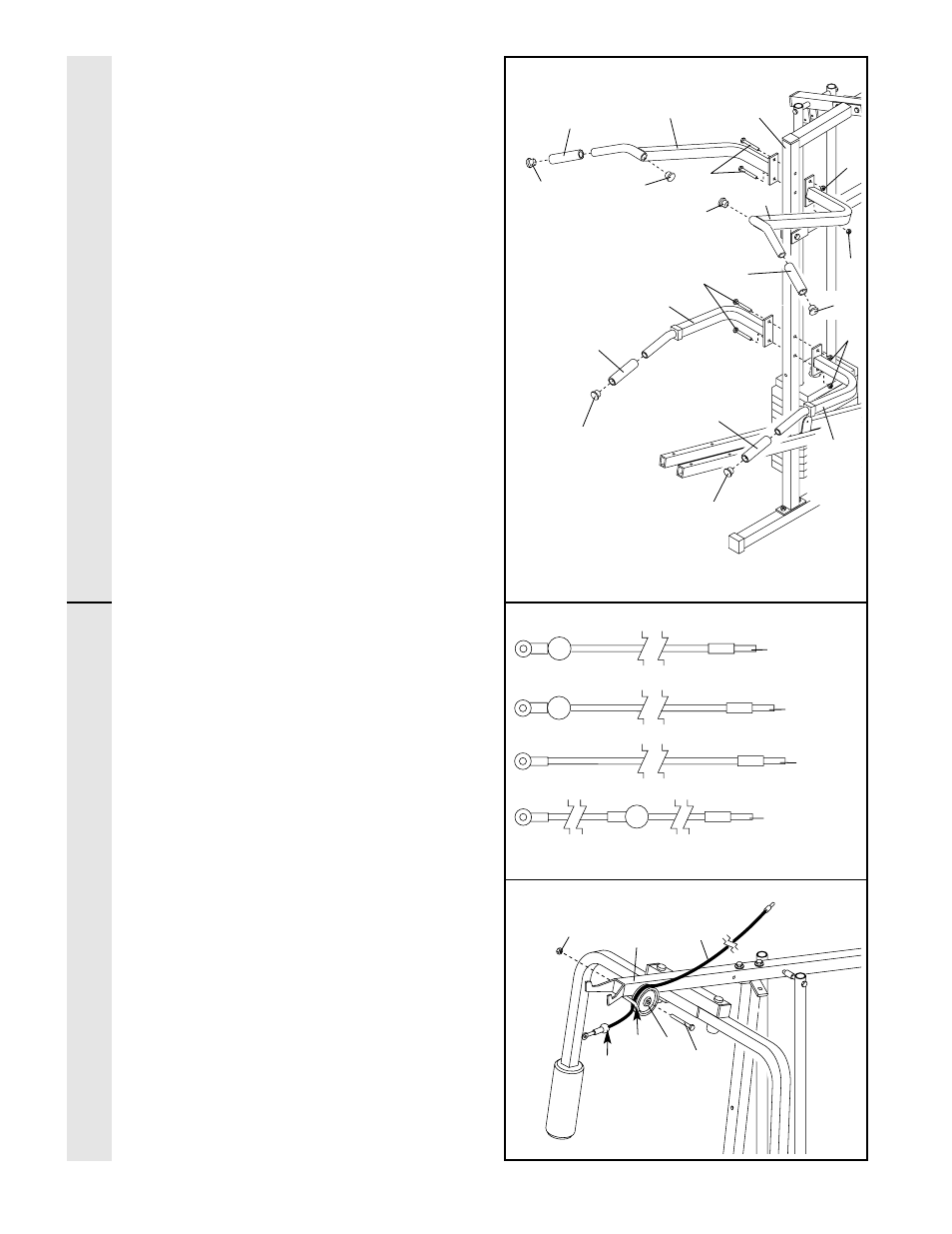 Arm assembl y cable assembl y | Weider WESY49201 User Manual | Page 11 / 35