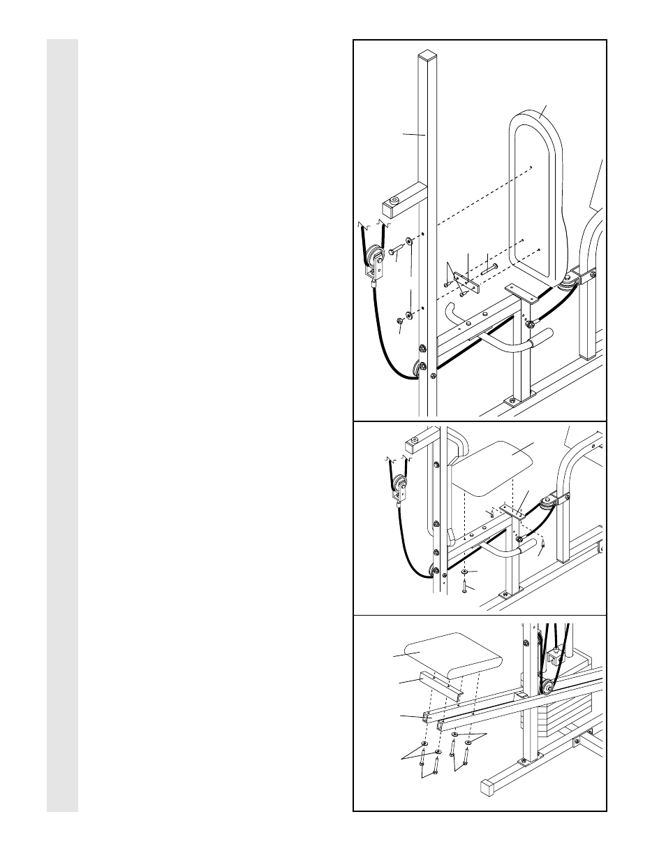 Sea t assembl y | Weider WESY49201 User Manual | Page 19 / 35