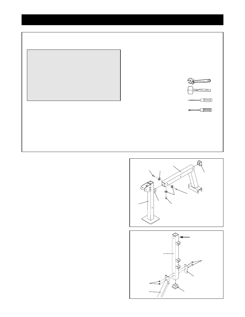 Assembly | Weider Pro 208 User Manual | Page 6 / 19