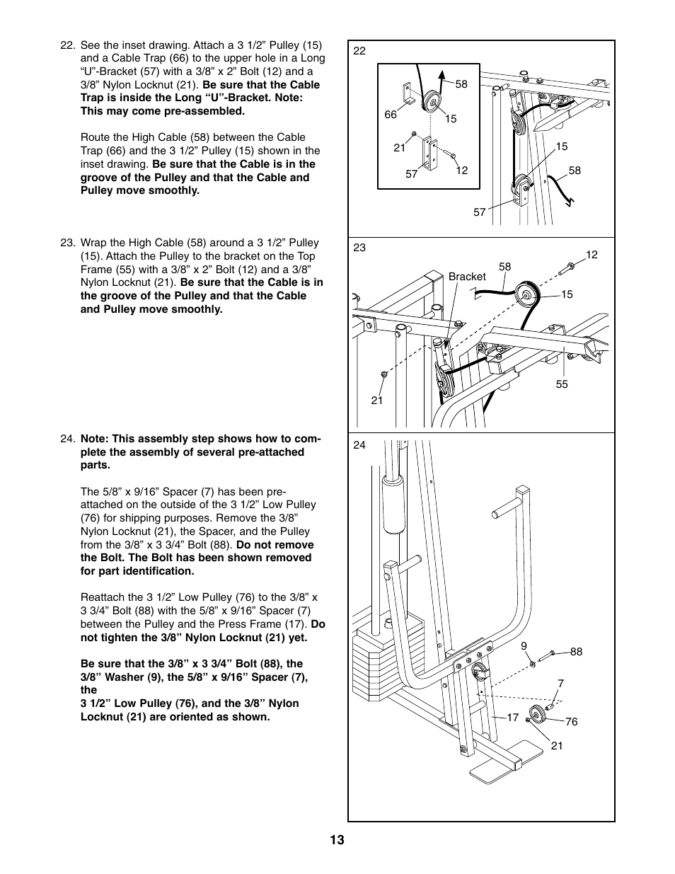 Weider WESY96310 User Manual | Page 13 / 32