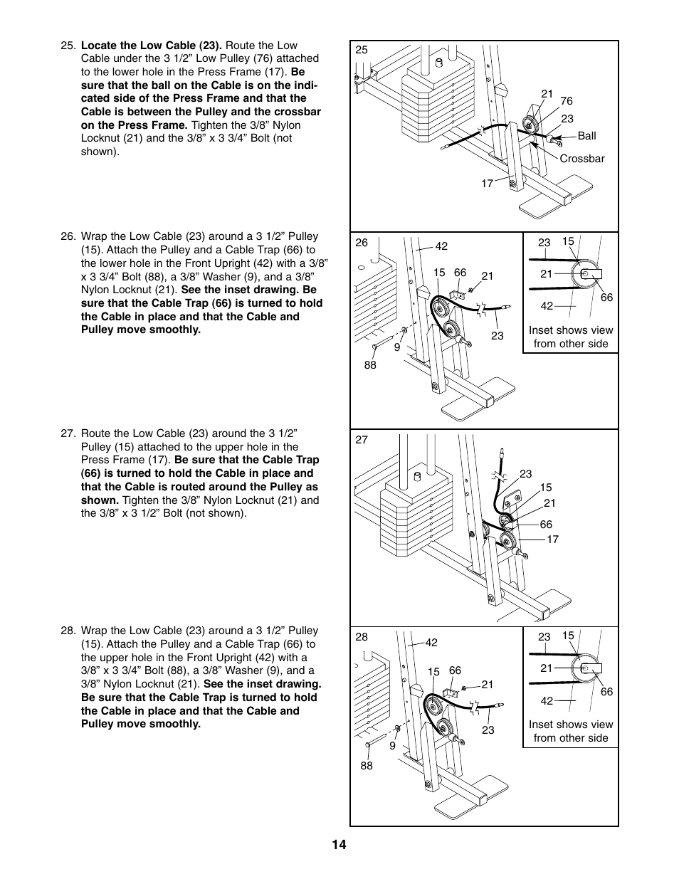 Weider WESY96310 User Manual | Page 14 / 32