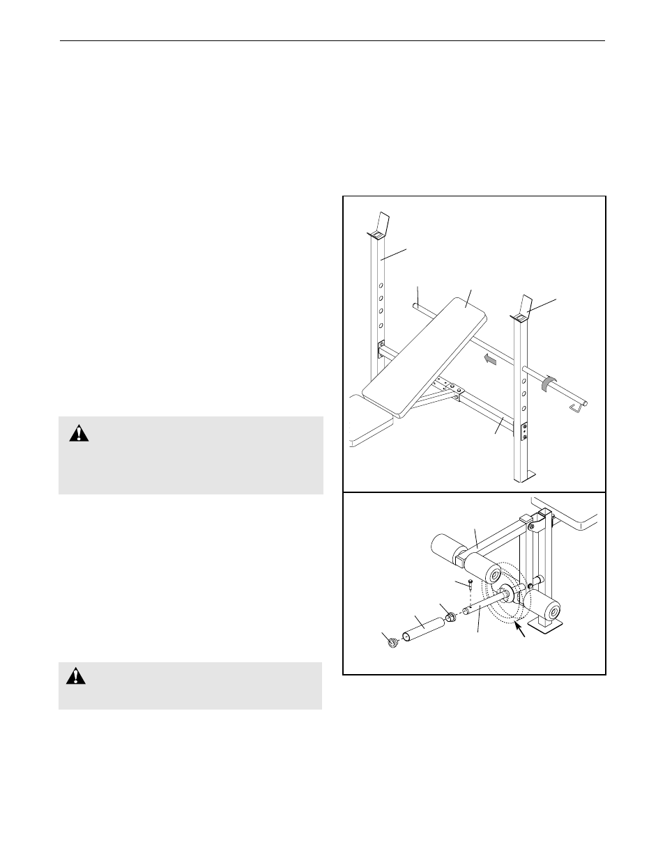 Warning, Adjustments | Weider WEBE08910 User Manual | Page 10 / 16