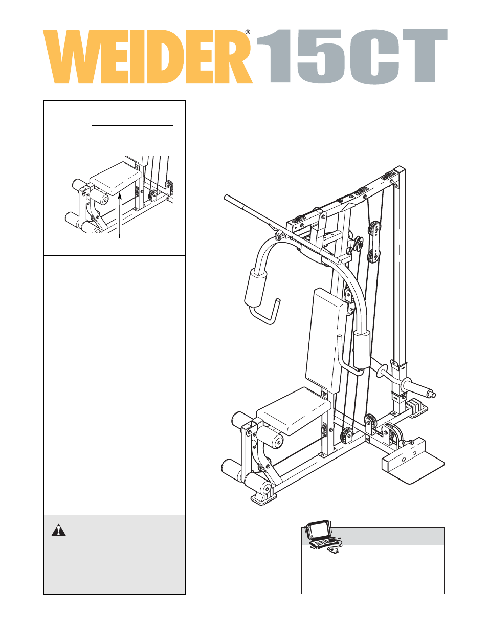 Weider 15CT User Manual | 24 pages