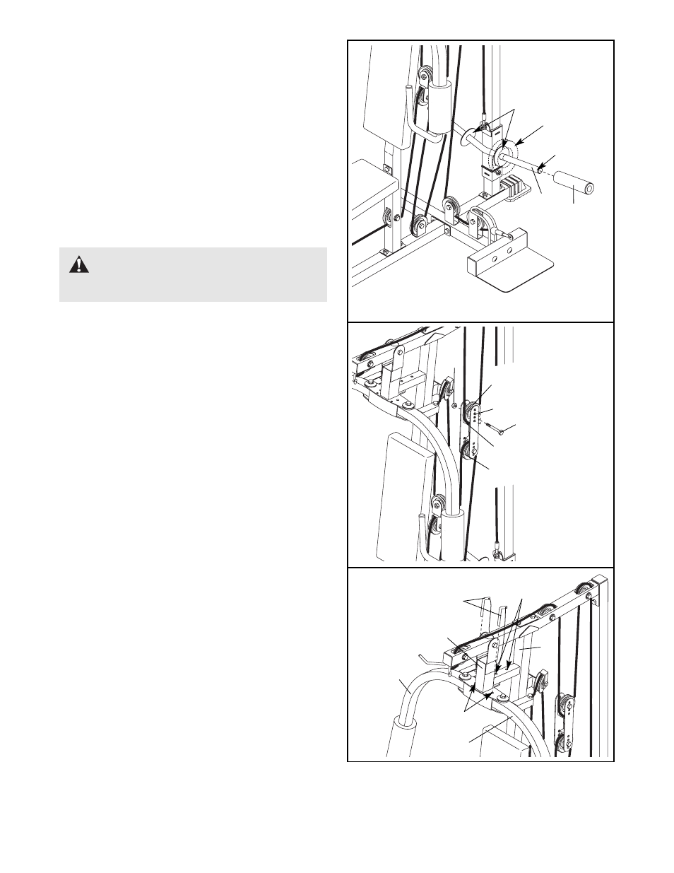 Warning | Weider 15CT User Manual | Page 15 / 24