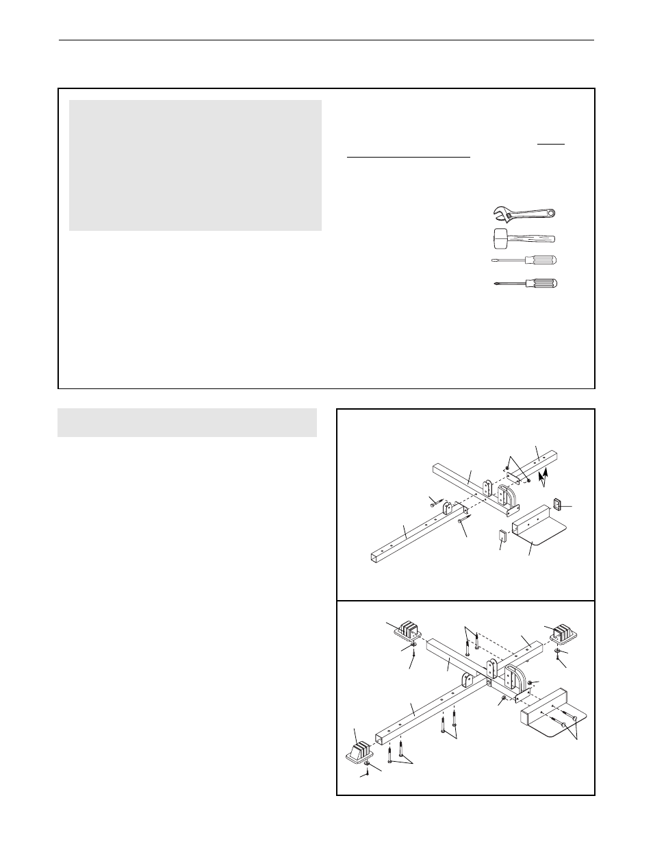 Assembly, Frame assembly | Weider 15CT User Manual | Page 5 / 24