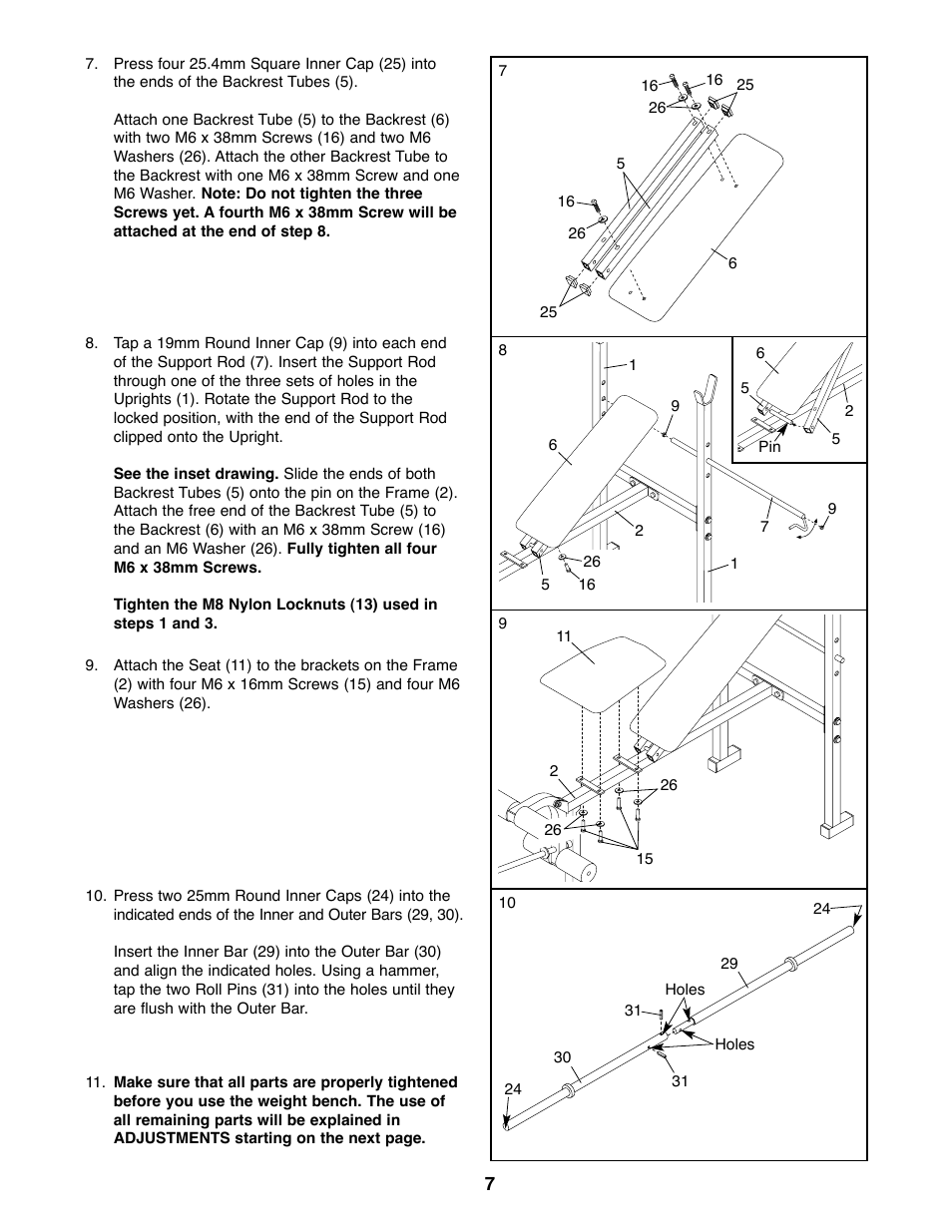 Weider WEBE05920 User Manual | Page 7 / 16